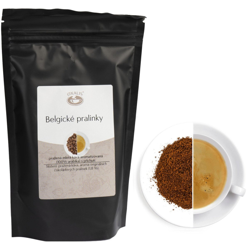 Oxalis Belgické pralinky aromatizovaná mletá káva