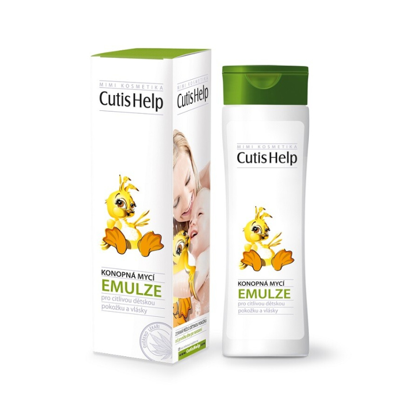 CutisHelp Mimi konopná mycí emulze pro děti od narození 200 ml