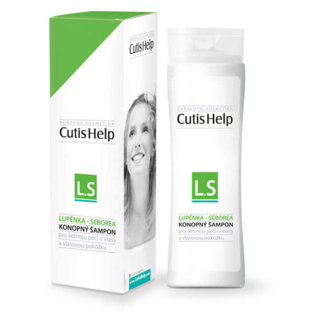 CutisHelp Health Care L.S - Lupénka - Seborea konopný šampon proti lupénce a seboroické dermatitidě 200 ml