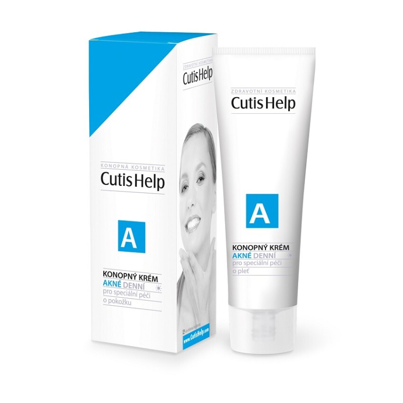 CutisHelp Health Care A - Akné konopný denní krém pro problematickou pleť, akné 30 ml