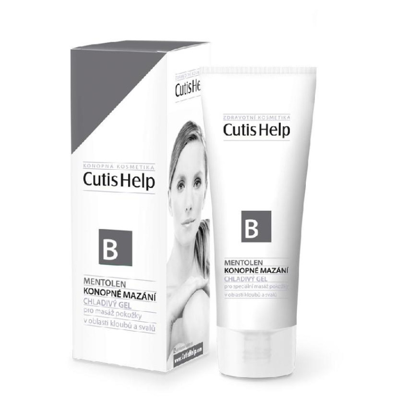 CutisHelp Health Care B - Mentolen konopný chladivý gel s mentolem na svaly a klouby 200 ml