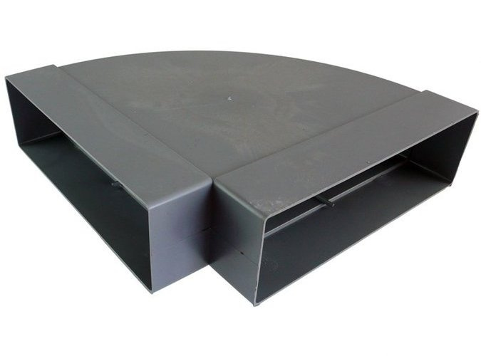 Potrubí čtyřhranné oblouk horizontální Regulus 60×200 mm 90 °