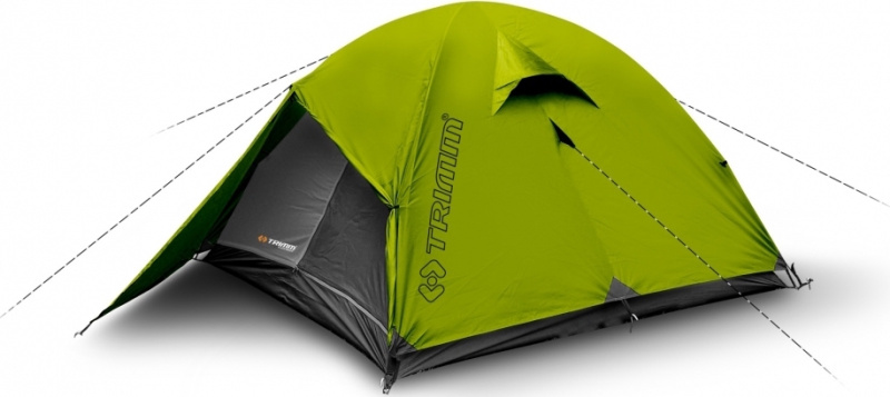 Stan TRIMM Frontier D zelený Barva: lime green/ grey, Velikost: 2-3 osoby