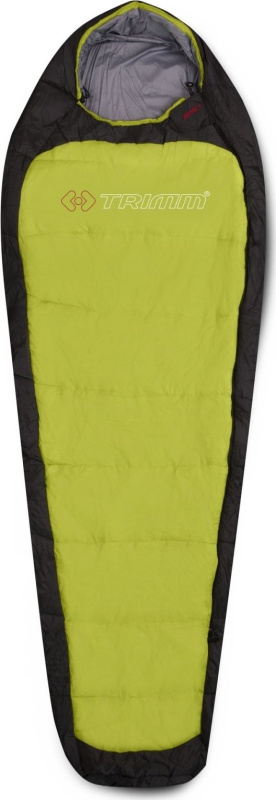 Spacák TRIMM Impact zelený/šedý Barva: kiwi green/ dark grey, Velikost: 185 cm, Orientace zipu: Pravý