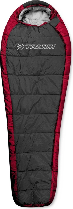 Spacák TRIMM Highlander červený Barva: red/ dark grey, Velikost: 185 cm, Orientace zipu: Pravý
