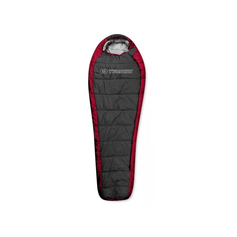 Spacák TRIMM Highlander červený Barva: red/ dark grey, Velikost: 195 cm, Orientace zipu: Levý
