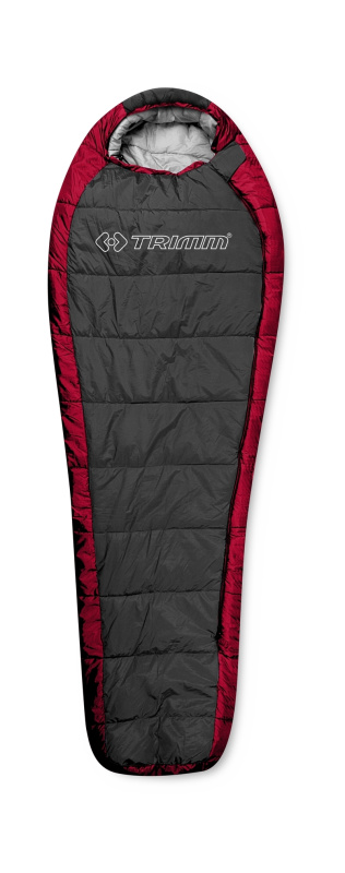 Spacák TRIMM Highlander červený Barva: red/ dark grey, Velikost: 195 cm, Orientace zipu: Levý