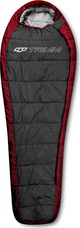 Zimní mumiový spacák TRIMM ARKTIS red/ dark grey Barva: red/ dark grey, Velikost: 195 cm, Orientace zipu: Pravý