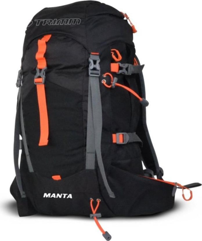 Batoh turistický TRIMM Manta 30l černý Barva: black/ orange, Velikost: 30 l