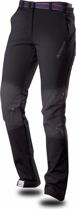 Dámské softshellové kalhoty TRIMM Jurra černé Barva: grafit black, Velikost: XL
