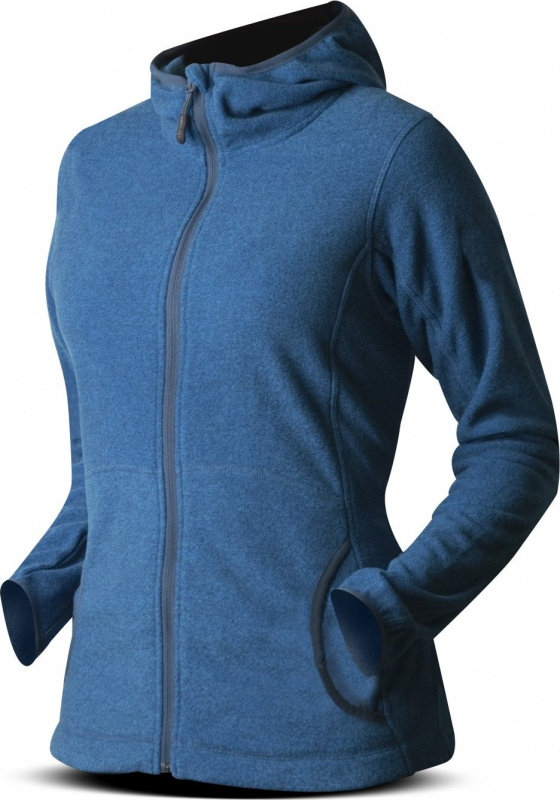 Dámská fleecová mikina TRIMM Neona navy melange Barva: navy melange, Velikost: XS