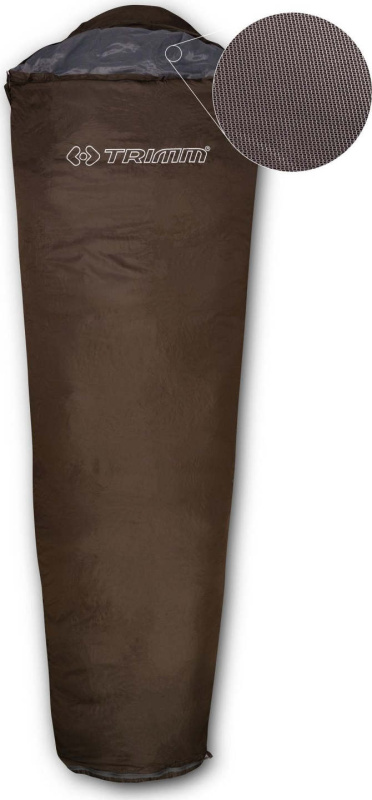 Spacák TRIMM Festa zelený Barva: khaki, Velikost: 195 cm, Orientace zipu: Pravý