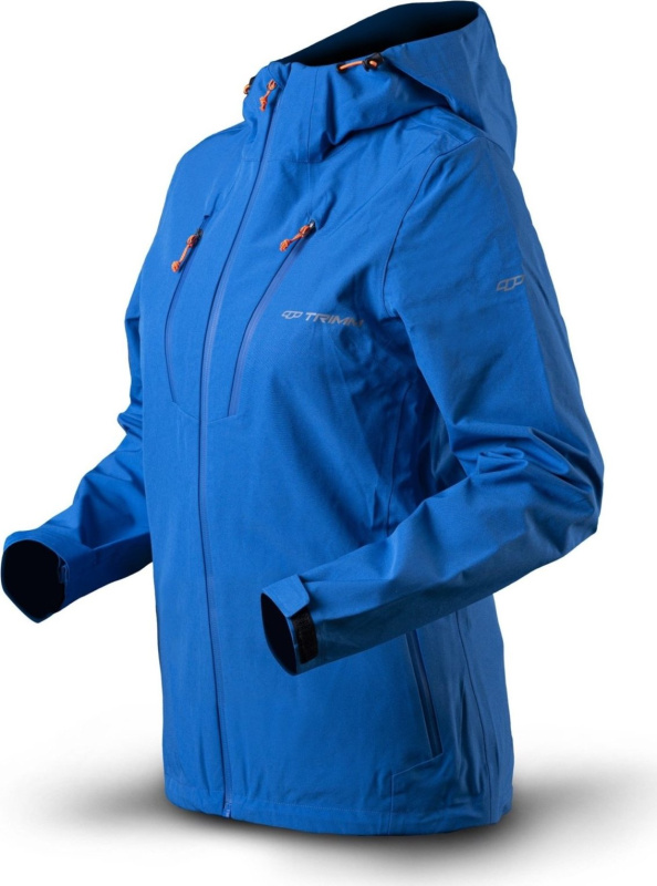 Dámská nepromokavá bunda TRIMM Intensa modrá Barva: jeans blue/ orange, Velikost: XXL