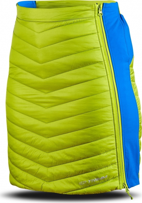 Dámská zateplená sukně TRIMM Ronda zelená Barva: lime green/jeans blue, Velikost: S