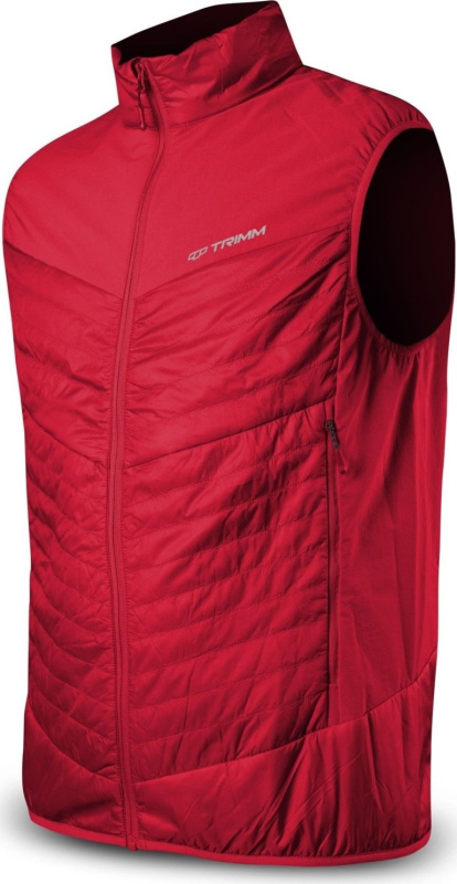 Pánská lehká vesta TRIMM Zen Vest červená Barva: red, Velikost: S