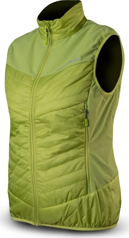 Dámská lehká vesta TRIMM Zena Vest zelená Barva: lime green/jeans blue, Velikost: M