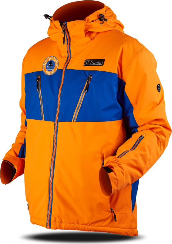 Pánská lyžařská bunda TRIMM Dynamit oranžová Barva: orange/ jeans blue, Velikost: 3XL
