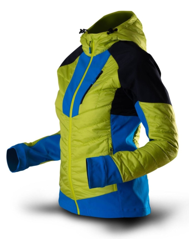 Dámská hybridní bunda TRIMM Marola lime green/jeans blue Barva: lime green/jeans blue, Velikost: S