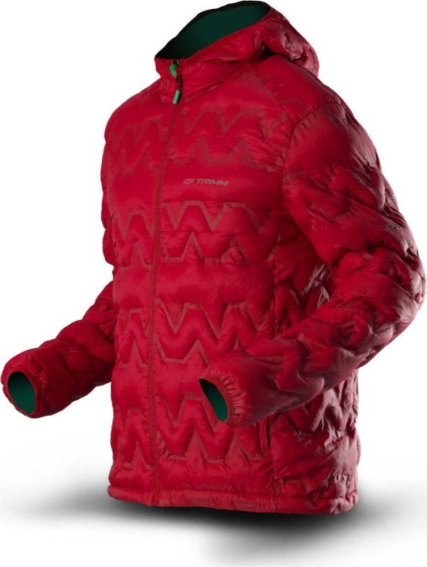 Pánská zimní bunda TRIMM Trock červená Barva: red/ light grey, Velikost: 3XL