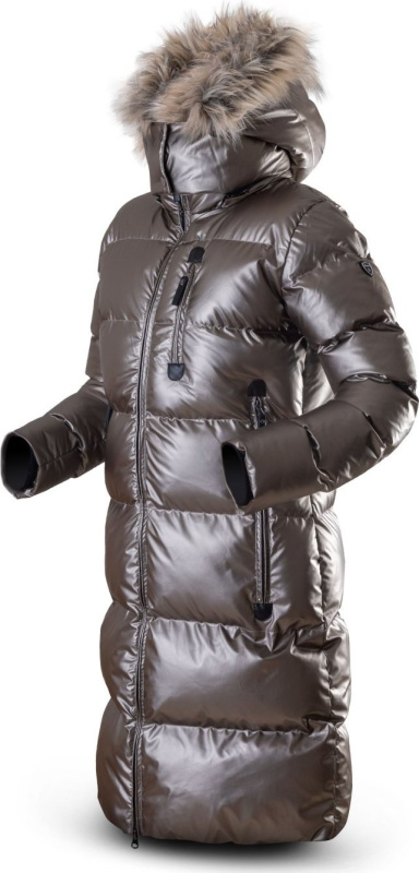 Dámský zimní kabát TRIMM Lustic Lux zlatý Barva: light gold, Velikost: XL