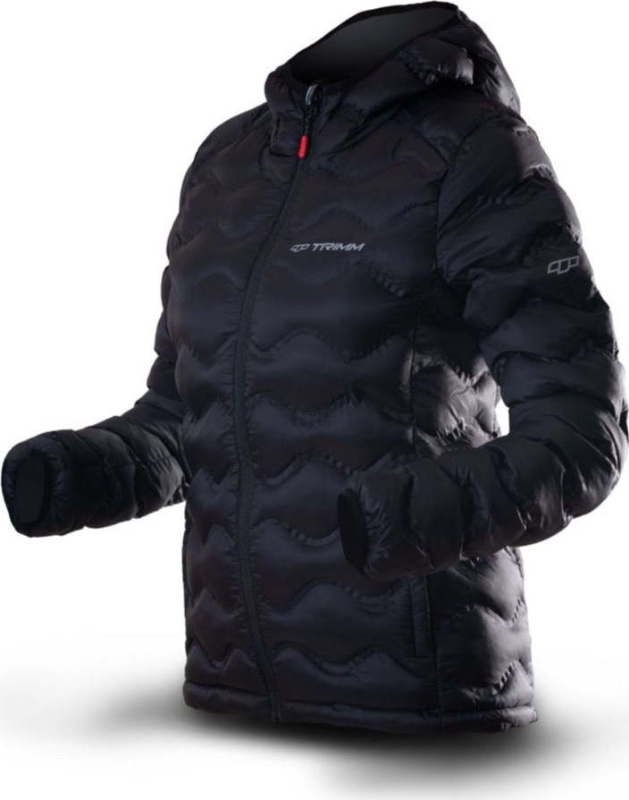 Dámská zimní bunda TRIMM Trock Lady černá Barva: black/ light grey, Velikost: XXL