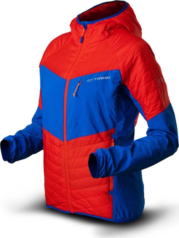 Dámská zimní bunda TRIMM Zena oranžová Barva: orange/ jeans blue, Velikost: S