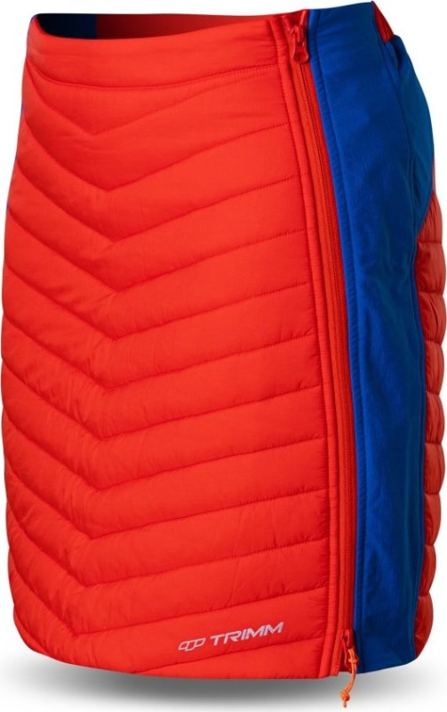 Dámská zateplená sukně TRIMM Ronda oranžová/modrá Barva: orange/ jeans blue, Velikost: M