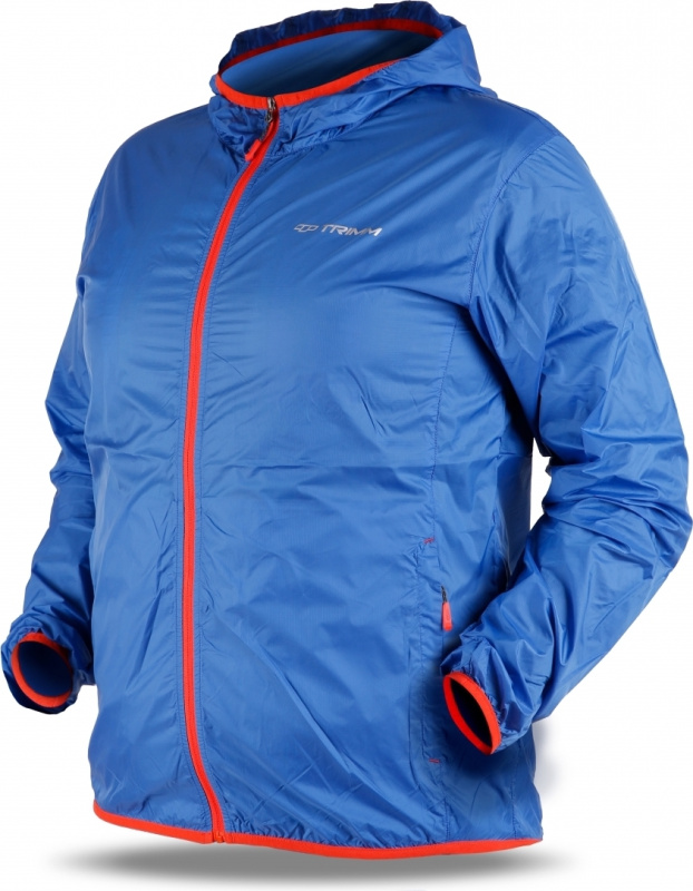 Pánská ultralehká bunda TRIMM Techno modrá Barva: jeans blue/ orange, Velikost: 3XL