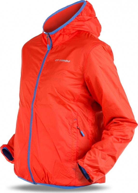 Dámská ultralehká bunda TRIMM Techno Lady oranžová Barva: orange/ jeans blue, Velikost: L