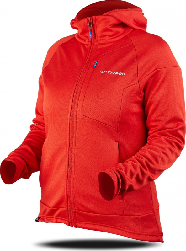 Dámská mikina TRIMM Bart červená Barva: red, Velikost: XL
