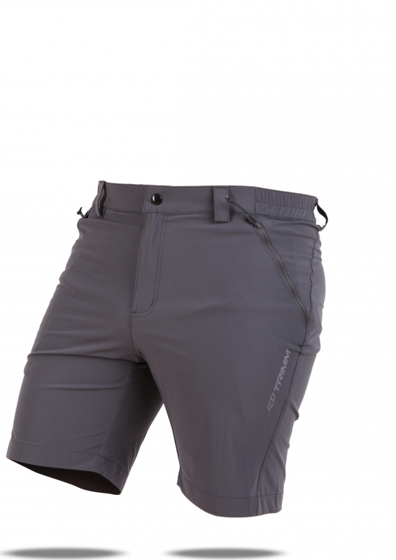 Pánské outdoorové šortky TRIMM Tracky šedé Barva: dark grey, Velikost: 3XL