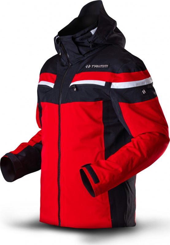 Pánská lyžařská bunda TRIMM Fusion červená Barva: red/ black/ white, Velikost: XL