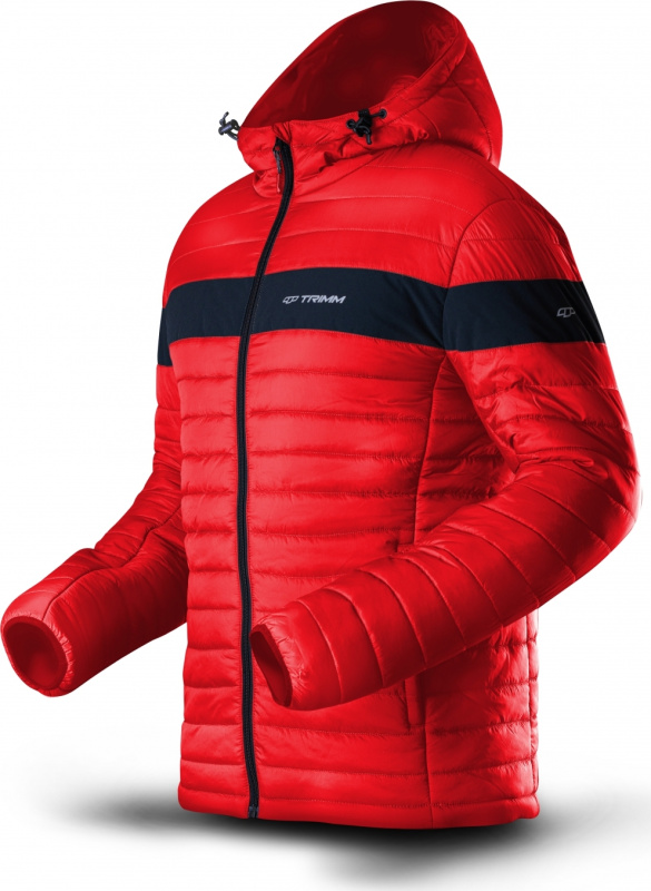 Pánská prošívaná bunda TRIMM Credit červená Barva: red/ black, Velikost: S