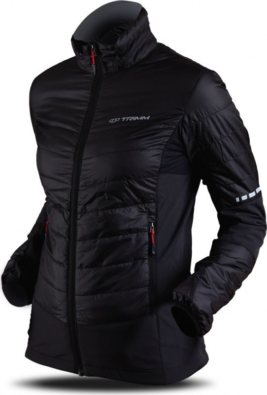 Dámská sportovní bunda TRIMM Zenona černá Barva: black/ grafit black, Velikost: L