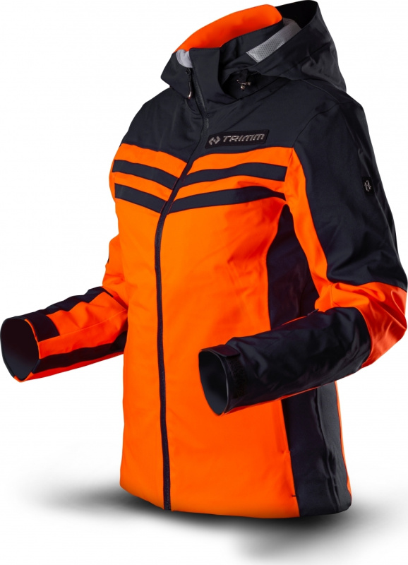 Dámská lyžařská bunda TRIMM Ilusion oranžová/tmavě modrá Barva: signal orange/navy, Velikost: XS