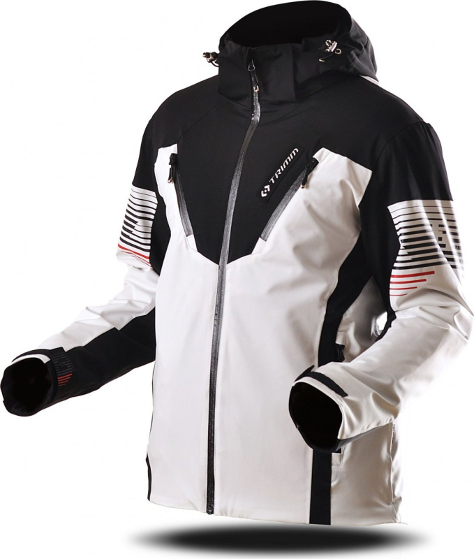 Pánská lyžařská bunda TRIMM Avalon white/black Barva: white/ black, Velikost: XXL