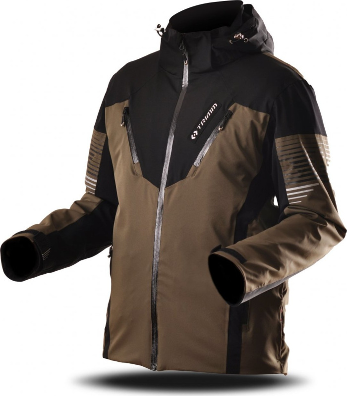 Pánská lyžařská bunda TRIMM Avalon khaki/black Barva: khaki/ black, Velikost: XXL