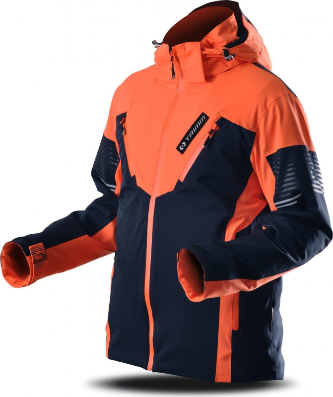 Pánská lyžařská bunda TRIMM Avalon dark blue/signal orange Barva: dark blue/signal orange, Velikost: S