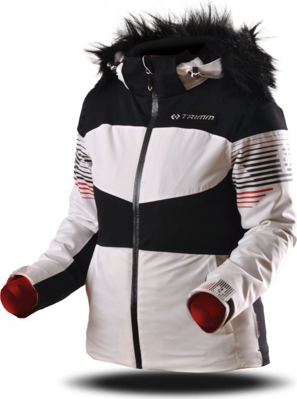 Dámská lyžařská bunda TRIMM Valona white/black Barva: white/ black, Velikost: XS