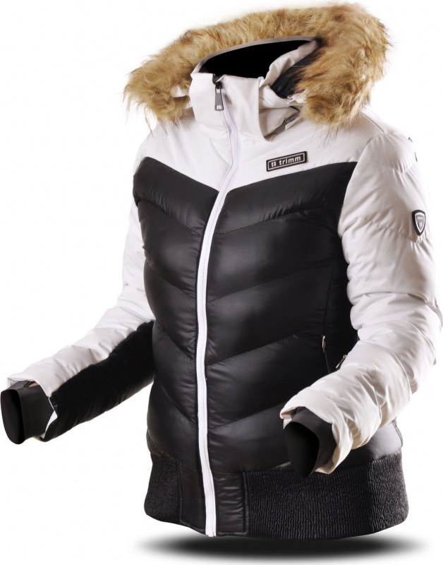 Dámská lyžařská bunda TRIMM Justa white/black Barva: white/ black, Velikost: S