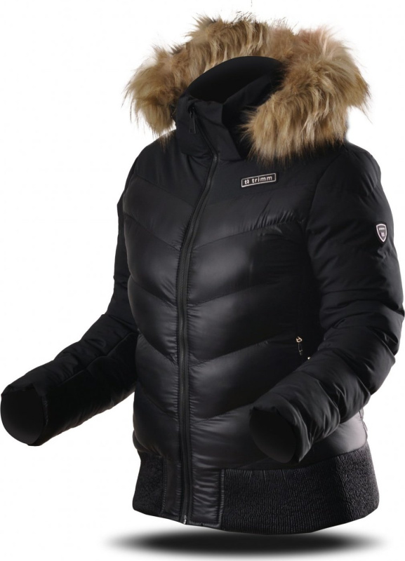 Dámská lyžařská bunda TRIMM Justa black Barva: black/ black, Velikost: XXL