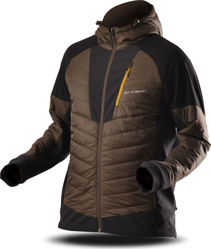 Pánská sportovní bunda TRIMM Marol khaki Barva: khaki/ dark grey, Velikost: L