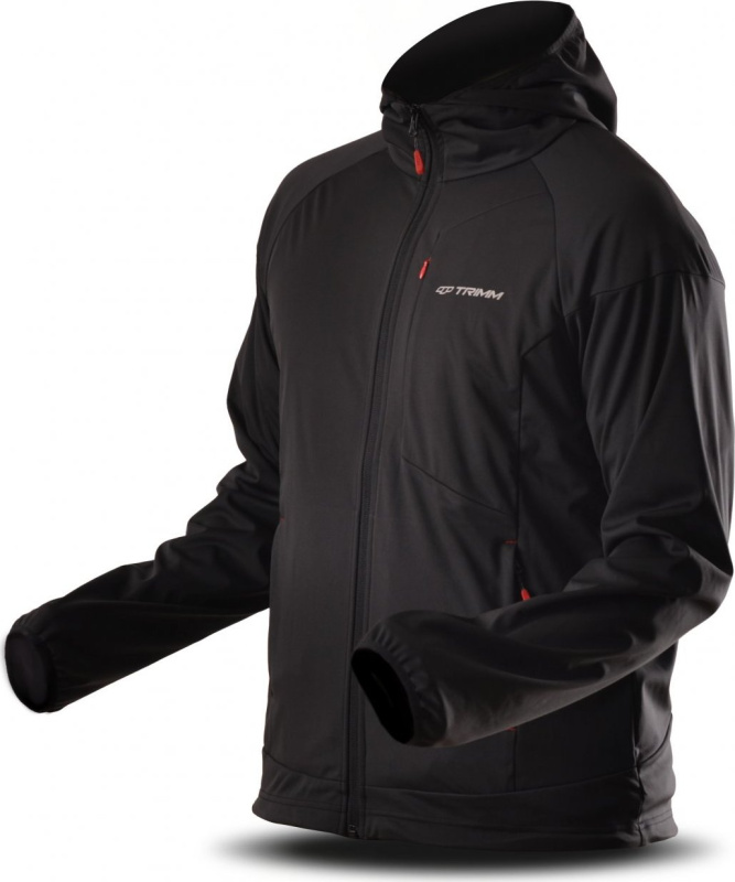 Pánská outdoorová bunda TRIMM Roche černá Barva: grafit black/ black, Velikost: XL