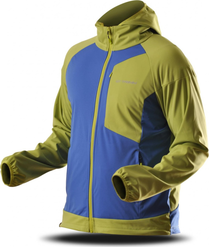 Pánská outdoorová bunda TRIMM Roche zelená Barva: lime green/jeans blue, Velikost: L