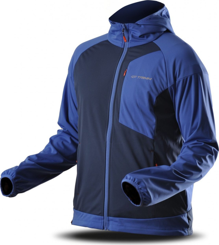 Pánská outdoorová bunda TRIMM Roche modrá Barva: jeans blue/dark lagoon, Velikost: XL