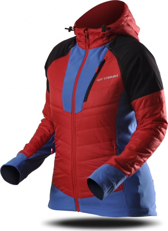 Dámská sportovní bunda TRIMM Contra red/jeans blue Barva: red/ jeans blue, Velikost: S