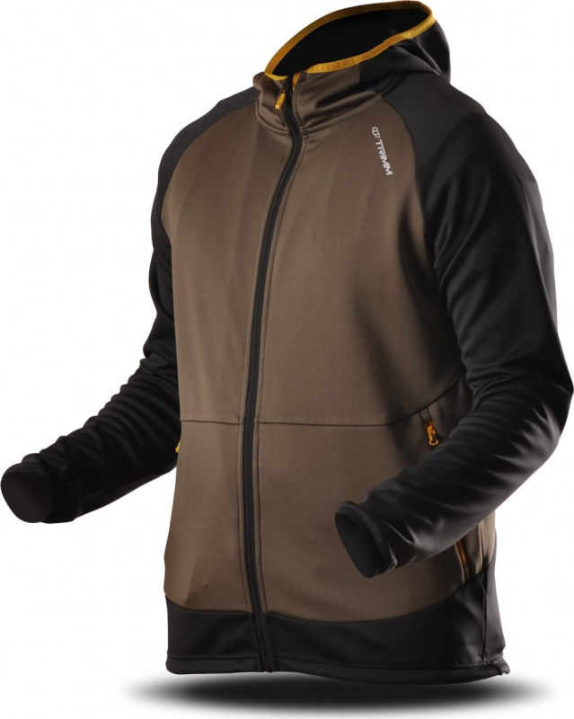 Pánská mikina TRIMM Oasis khaki/grafit black Barva: khaki/ grafit black, Velikost: M