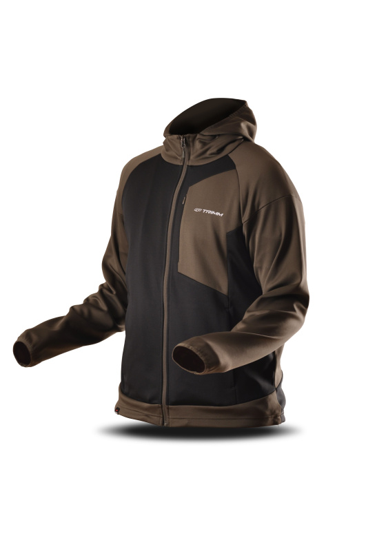 Pánská mikina TRIMM BART khaki/ black Barva: khaki/ black, Velikost: S