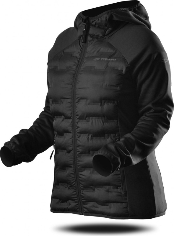 Dámská prošívaná bunda TRIMM Ervi Lady grafit black/black Barva: grafit black/ black, Velikost: M