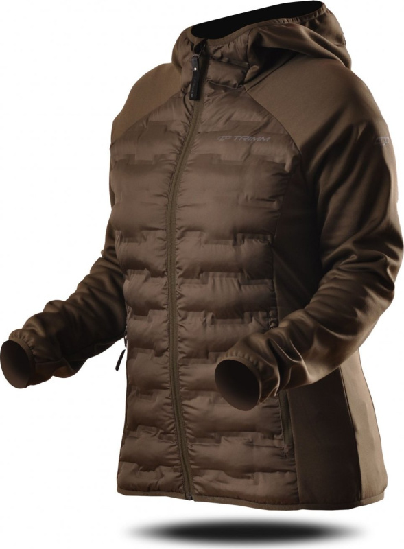 Dámská prošívaná bunda TRIMM Ervi Lady dark khaki/khaki Barva: dark khaki/ khaki, Velikost: M
